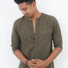 AJI00026 ORARIMA Premium Linen Shirt kamarajar Half Hand 2