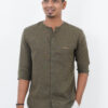 AJI00032 ORARIMA Premium Linen Shirt kamarajar Half Hand 2