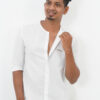 AJI00086 ORARIMA Premium Linen Shirt kamarajar Half Hand 5