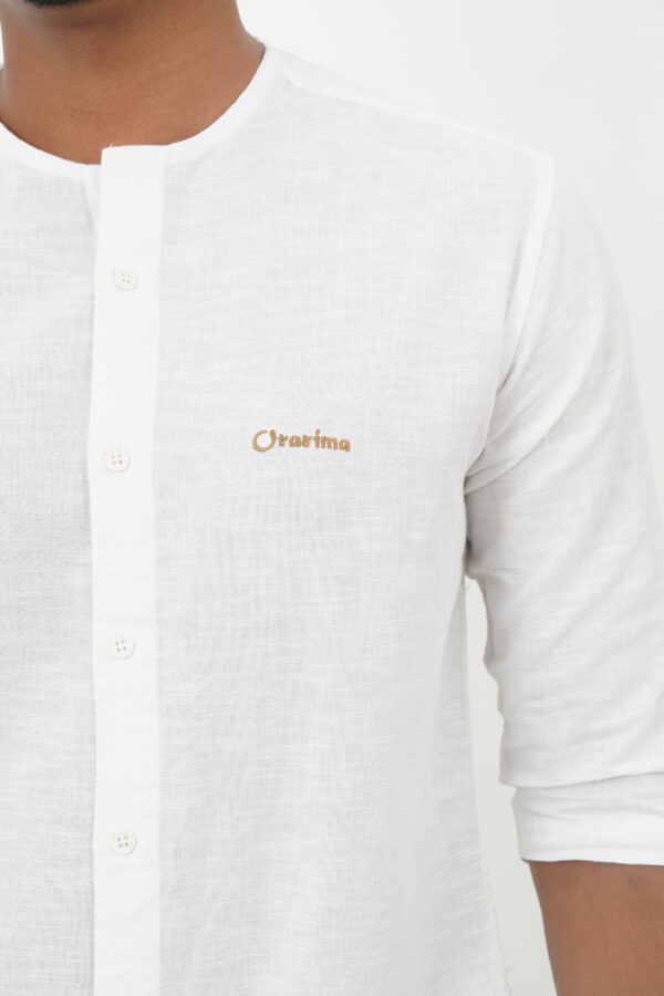 AJI00088 ORARIMA Premium Linen Shirt kamarajar Half Hand 5