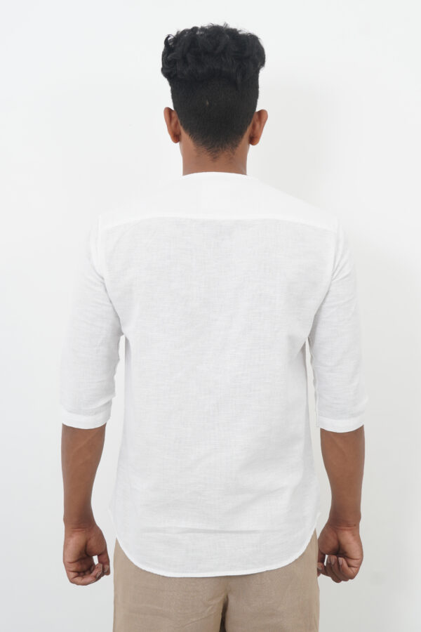 AJI00089 ORARIMA Premium Linen Shirt kamarajar Half Hand 5