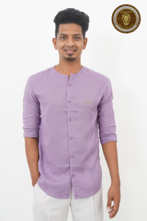 AJI00119 ORARIMA Premium Linen Shirt kamarajar Half Hand 8