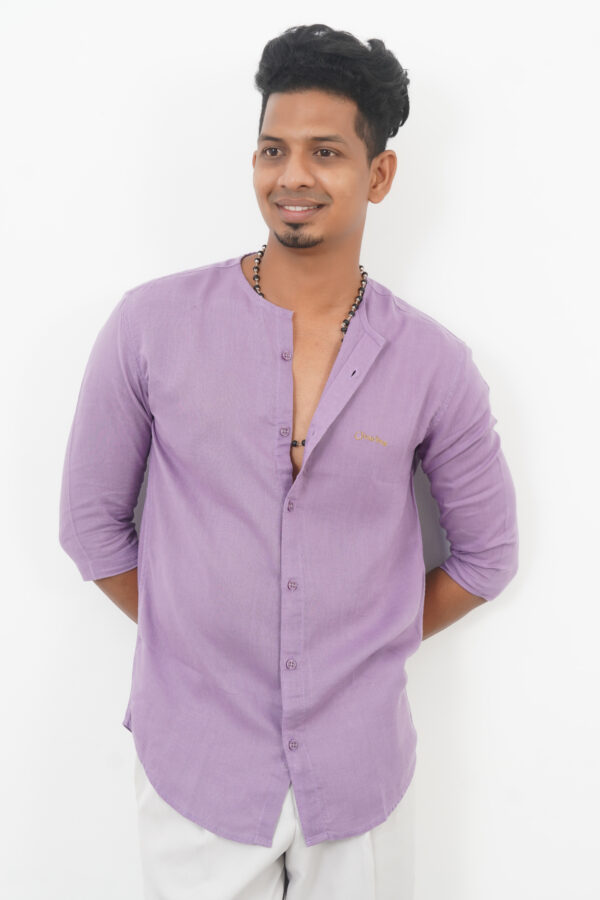 AJI00124 ORARIMA Premium Linen Shirt kamarajar Half Hand 8