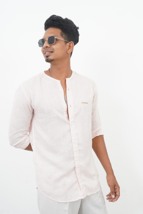 AJI00130 ORARIMA Premium Linen Shirt kamarajar Half Hand 9