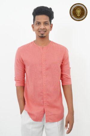AJI00139 ORARIMA Premium Linen Shirt kamarajar Half Hand 11