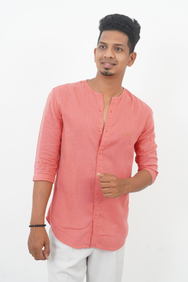 AJI00144 ORARIMA Premium Linen Shirt kamarajar Half Hand 11