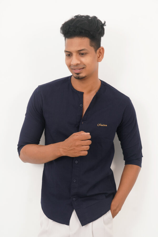 ORARIMA Premium Linen Shirt kamarajar Half Hand 13