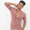 AJI00167 ORARIMA Premium Linen Shirt kamarajar Half Hand 14