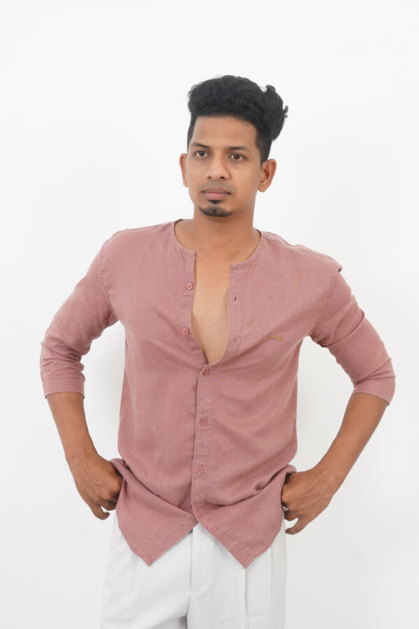 AJI00168 ORARIMA Premium Linen Shirt kamarajar Half Hand 14