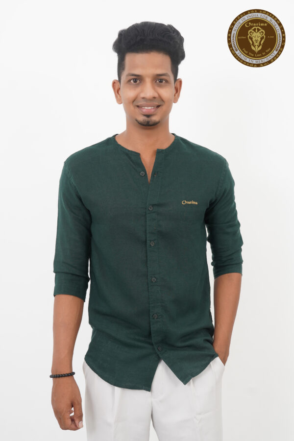 ORARIMA Premium Linen Shirt kamarajar Half Hand 16